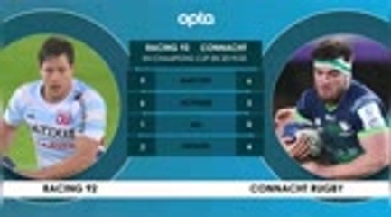 Face à face - Racing 92 - Connacht, l'affiche de la 1ère j.
