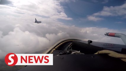 What could a fighter jet pilot do moments before a crash