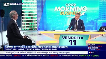 François Villeroy de Galhau (Banque de France) : La BCE rallonge son plan de soutien de 500 milliards d'euros jusqu'en mars 2022 - 11/12