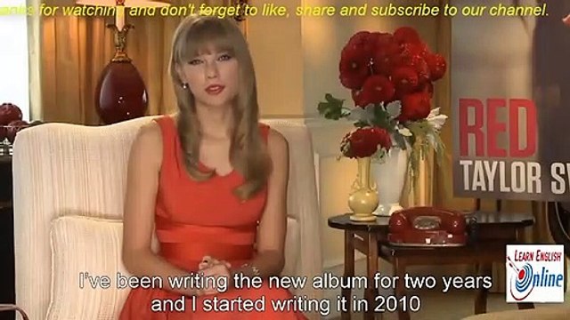 Learn English with Taylor Swift Interview - English Subtitles