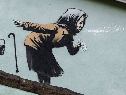 Aachoo!! : Künstler Banksy verblüfft mit neuem Wandbild