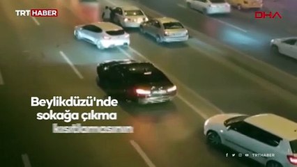 Polisi gören ceza yememek için ters yöne gitti