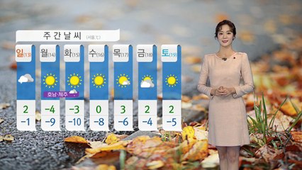 [날씨] 주말부터 다시 영하권 추위 ...일요일 중부 많은 눈 / YTN
