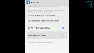 How to Turn off/On Autoplay Facebook Videos