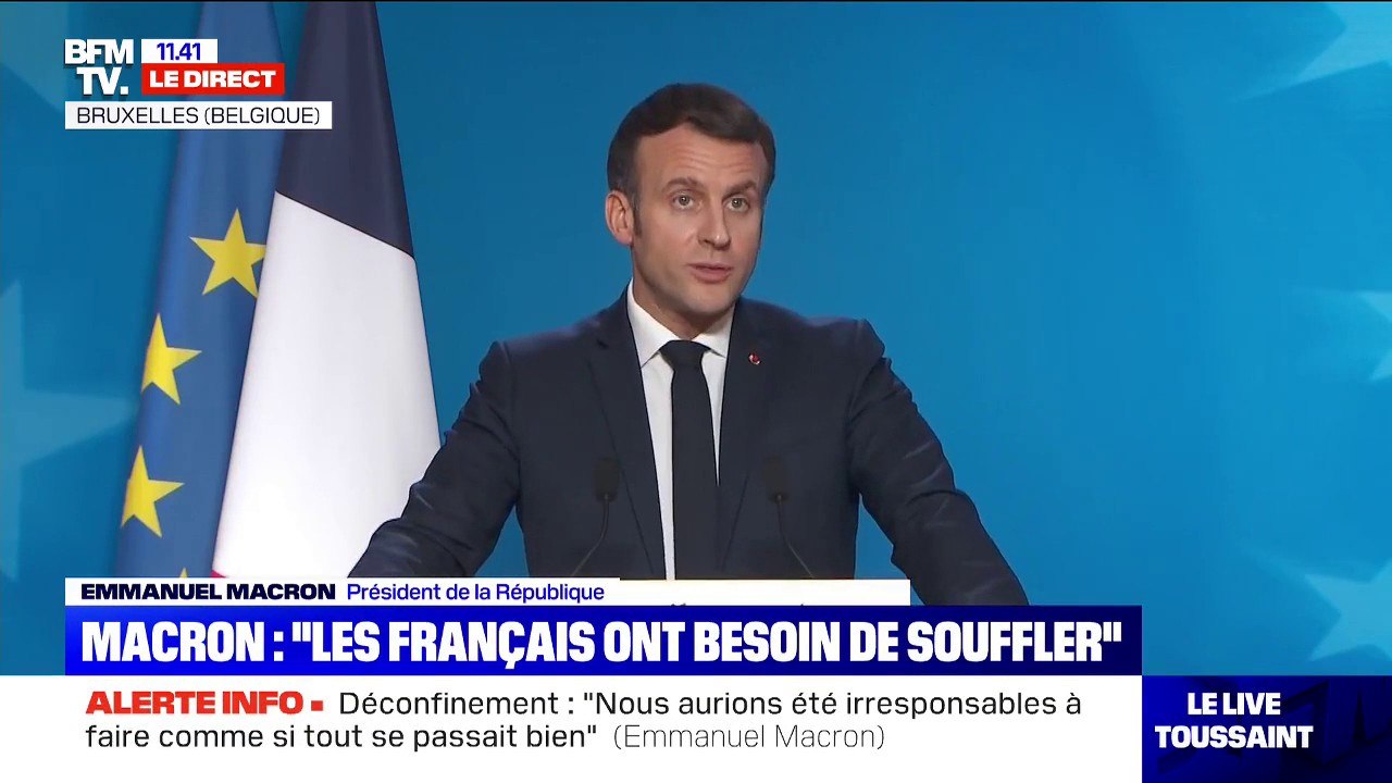 Emmanuel Macron: "Nos concitoyens ont besoin de souffler"