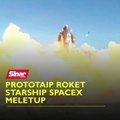 Prototaip roket Starship SpaceX meletup