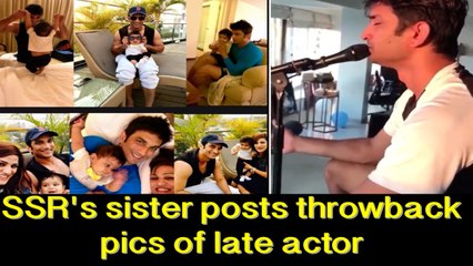 Sushant's sister posts throwback pics of late actor with his nephew