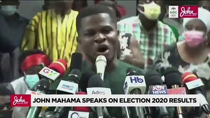 Mahama accuses Ghana's election commission of manipulating results