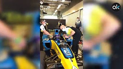 Así ha volado Fernando Alonso con el Renault con el que fue campeón en 2005