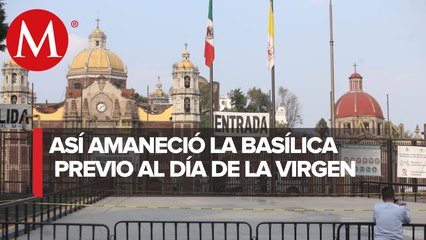 Basílica de Guadalupe, entre vallas y cierre de calles por covid-19