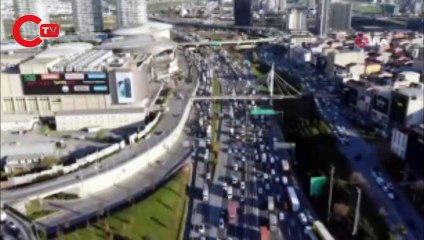 Kısıtlama öncesi trafik yoğunluğu rekor seviyede
