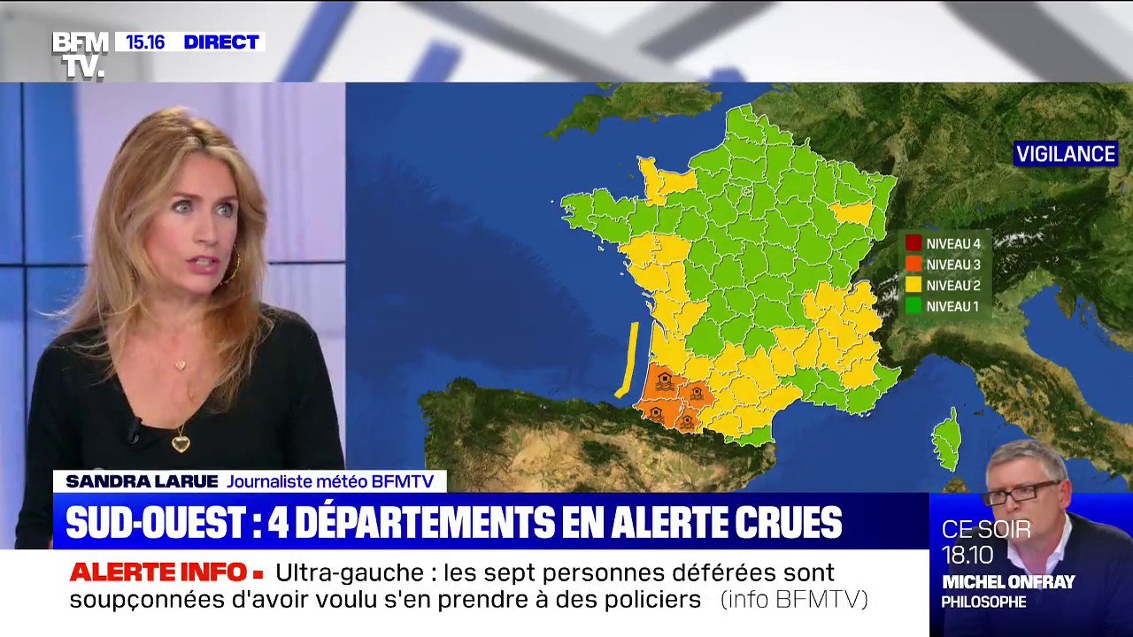 Sud-Ouest: quatre départements placés en alerte crues