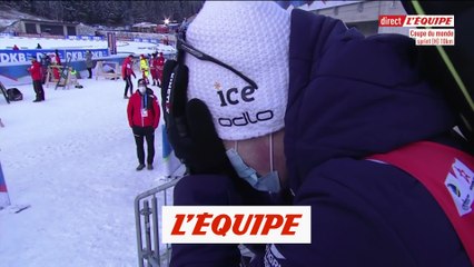 Les larmes de Dale après sa victoire - Biathlon - CM (H)