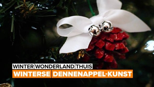 Kerstversiering- upcycle Kerstmis-dennenappel