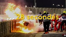 Formule 1 : malgré son accident, Romain Grosjean n'a 