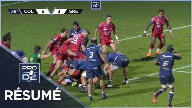 PRO D2 - Résumé Colomiers Rugby-FC Grenoble Rugby: 15-12 - J13 - Saison 2020/2021