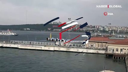 Gökçeada'ya bazı feribot seferlerine 'fırtına' engeli