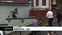 'Aachoo!': Banksy's new sneezing woman artwork appears on Bristol home