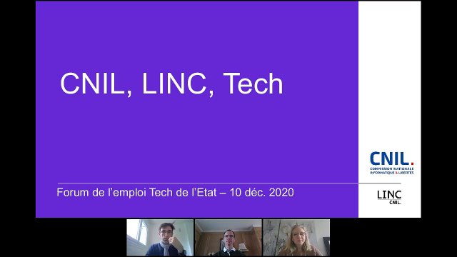 [Conférence] Le LINC : le laboratoire d'innovation numérique de la CNIL