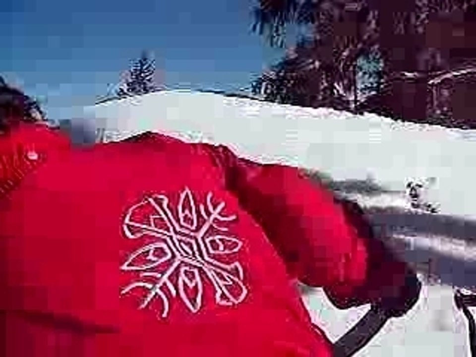 Saut dans la neige ..