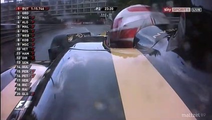 Formula1 Monaco 2012 FP2 Grosjean Onboard