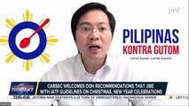 CabSec welcomes DOH recommendations that jibe with IATF guidelines on Christmas, New Year celebrations