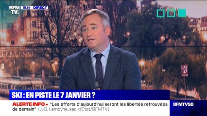Remontées mécaniques: "Le 7 janvier est la date envisagée pour rouvrir", selon Jean-Baptiste Lemoyne