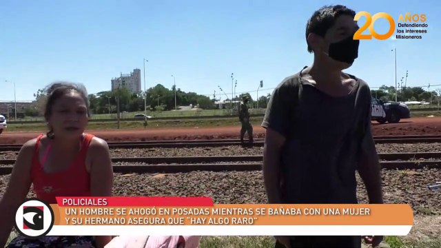 Un hombre se ahogó en Posadas mientras se bañaba con una mujer y su hermano asegura que “hay algo raro”