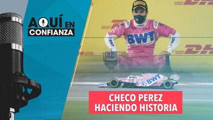 Checo Perez haciendo historia