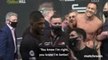 Tempers flare at Joshua-Pulev weigh-in