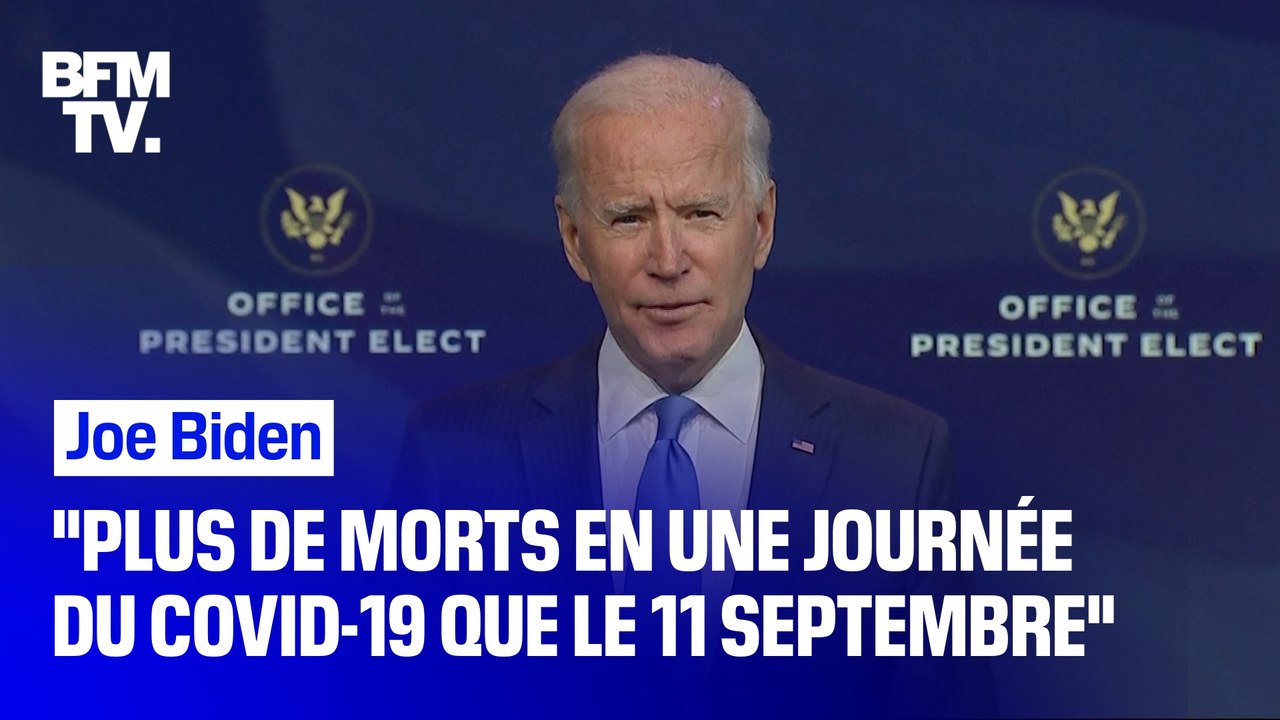 Covid-19 aux États-Unis: selon Joe Biden, "il y a eu plus de morts en une journée que le 11 septembre ou lors de Pearl Harbor"