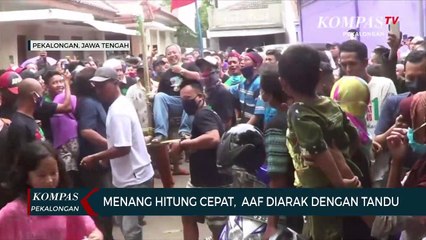 Menang Hitung Cepat, Aaf Diarak Menggunakan Tandu