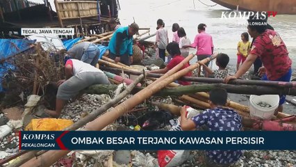 Ombak Besar Terjang Kawasan Pesisir