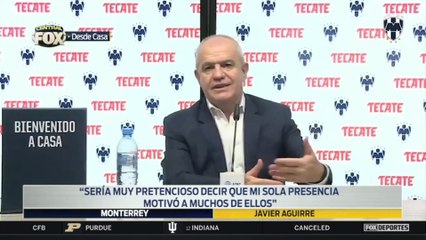 "Me siento preparado para hacerle frente", Javier Aguirre: Liga MX