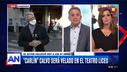 "Carlín" Calvo será velado en el Teatro Liceo