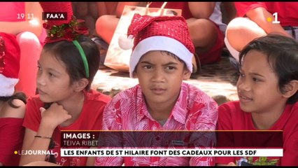 Noël : des scolaires de Papeete se mobilisent derrière le père Christophe
