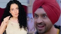 Kangana Ranaut ने Diljit Dosanjh पूछा ये सवाल तो आया Diljit का जवाब  | FilmiBeat