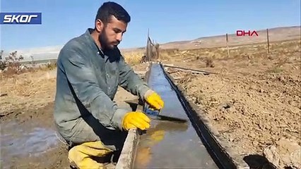 Milli sporcu, asker harçlığı için inşaatta çalışıyor