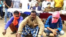 तेंदुआ और हिरण की खाल बेचने के फिराक में घूम रहे तीन आरोपी गिरफ्तार, तीर-कमान जब्त