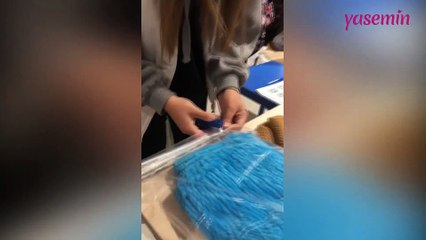 Gamze Zeynep Özçelik ekibiyle beraber mülteciler için "Örgü projesi" başlattı!