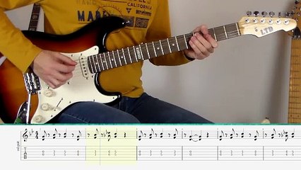 Deep Purple - Smoke On The Water - Riff (Guitar Tutorial)