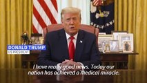 Trump: US has 'achieved a medical miracle' with Covid-19 vaccine