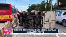 Aksidente sa northbound lane ng EDSA-Santolan nagdulot ng traffic