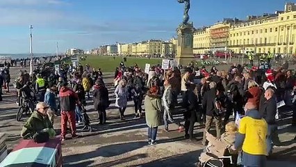 Brighton anti-vaccination protest