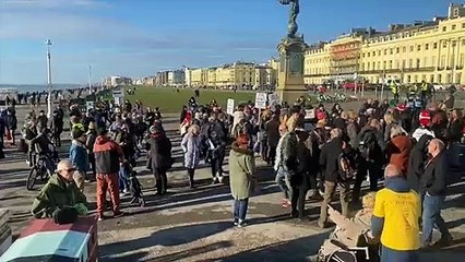 Brighton anti-vaccination protest