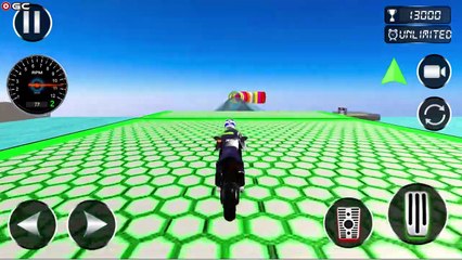 Mega Ramp Bike Jump Impossible Stunt Bike Games 3D - Crazy Motor Bike Stunt - Android GamePlay #3