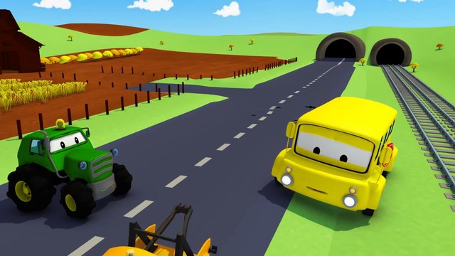 Tom la Dépanneuse - Lily le BUS a eu UN ACCIDENT près de la ferme de Ben - Dessin animé de camions