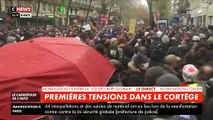 Loi Sécurité Globale : Premiers incidents à Paris le samedi 12 décembre avec des charges des forces l'ordre contre des black bloc en cours de formation