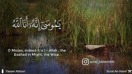 يا موسى إنه أنا الله - القارئ ياسر الدوسري
