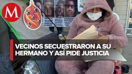 Mujer realiza huelga de hambre por la desaparición de su hermano en Baja California